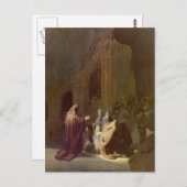 レンブラントによる寺院のシメオン ポストカード (正面/裏面)