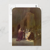 レンブラントによる寺院のシメオン ポストカード (正面/裏面)