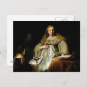 レンブラントのホラフェルネスの晩餐会でジュディス ポストカード (正面/裏面)