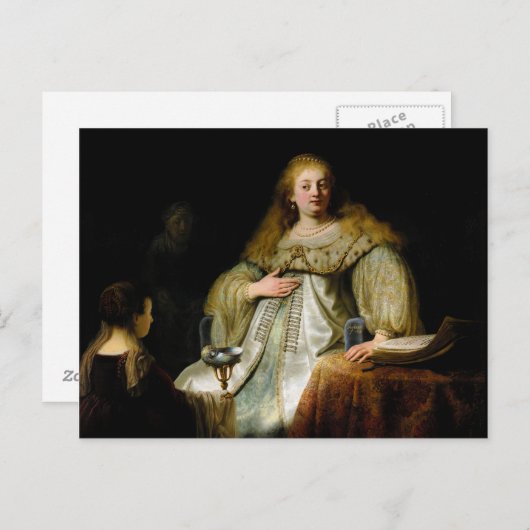 レンブラントのホラフェルネスの晩餐会でジュディス ポストカード (正面/裏面)