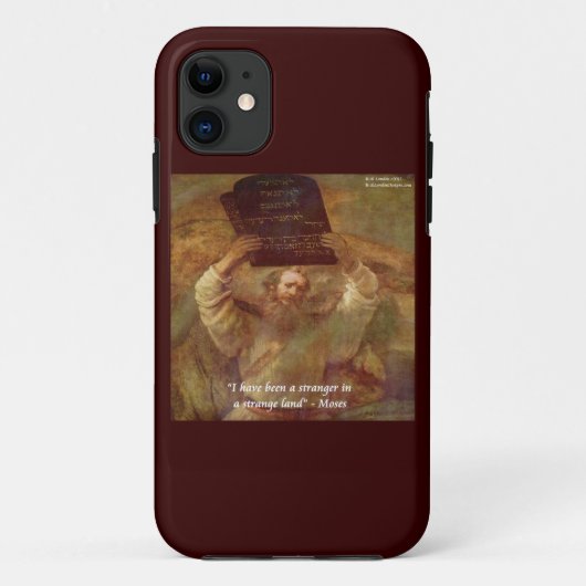 レンブラントのモーセと名言 iPhone 5/5S カー Case-Mate iPhoneケース (裏面)