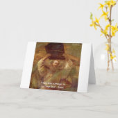 レンブラントのモーゼ&聖書引用文 カード (黄色い花)