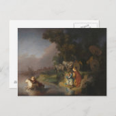 レンブラントのユーロパ ポストカード (正面/裏面)