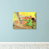 レンブラントの後ラザロをヴァン・ゴッホで育てる キャンバスプリント (インサイチュ (ウッドフロア))