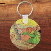 レンブラントの後ラザロをヴァン・ゴッホで育てる キーホルダー (正面)