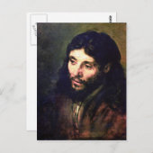 レンブラントの死後のキリスト ポストカード (正面/裏面)