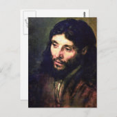 レンブラントの死後のキリスト ポストカード (正面/裏面)