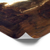 レンブラントの風景（石橋あり） ポスター (角)