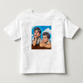 レンブラントをインスパイアしたモダンなケルビムの絵画 トドラーTシャツ