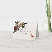 レンブラントフローラダークとムーディありがとう サンキューカード (正面)