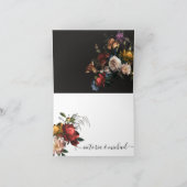 レンブラントフローラダークとムーディありがとう サンキューカード (内部)