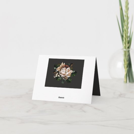 レンブラントフローラダークとムーディありがとう サンキューカード (裏面)