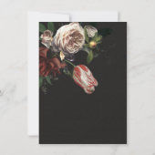 レンブラントフローラダーク&ムーディブライダルシャワー 招待状 (裏面)