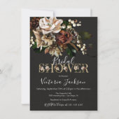 レンブラントフローラダーク&ムーディブライダルシャワー 招待状 (正面)