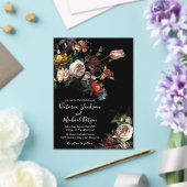 レンブラントフローラダーク&ムーディ結婚ーズ アクリル招待状 (インサイチュ (ウェディング))