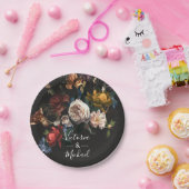 レンブラントフローラダーク&ムーディ結婚ーズ ペーパープレート (パーティー)