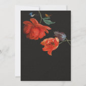 レンブラントフローラダーク&ムーディ結婚式招待状 招待状 (裏面)