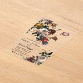 レンブラントフローラライト&エアイ結婚ズ アクリル招待状 (レイダウン)