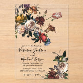 レンブラントフローラライト&エアイ結婚ズ アクリル招待状 (正面)