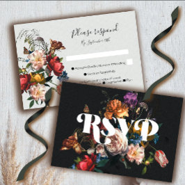 レンブラントフローラ結婚の応答カードRSVP 招待状