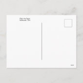 レンブラントホリディポストカードによるエジプトへのフライト シーズンポストカード (裏面)