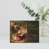 レンブラントホーリーファミリーCC0289クリスマス シーズンポストカード (スタンド正面)