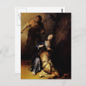レンブラント絵を描アートズサムソン ポストカード (正面/裏面)