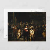 レンブラント絵画・アートの夜警 ポストカード (正面/裏面)