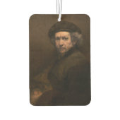 レンブラント自画像：オランダ黄金時代の画家 カーエアーフレッシュナー (裏面)