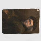 レンブラント自画像：オランダ黄金時代の画家 ゴルフタオル (横)