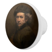 レンブラント自画像：オランダ黄金時代の画家 セラミックノブ (右)