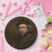 レンブラント自画像:オランダ黄金時代の画家 ペーパープレート (パーティー)