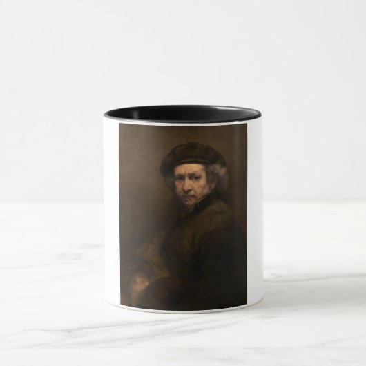 レンブラント自画像：オランダ黄金時代の画家 マグカップ (中央)