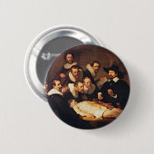 レンブラント著解剖学の講議 缶バッジ (正面&裏面)