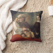 レンブラント賛美・ヤコブのヨセフの子供 クッション (ブランケット)