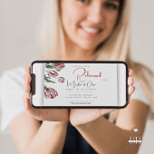 レンブラント赤と白チューリップ 招待状