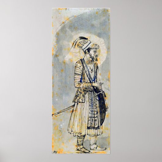 レンブラント – オーランゼブポートレート1655 ポスター (正面)