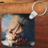 レンブラント – ガリラヤ海の嵐 キーホルダー (裏面)