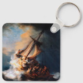 レンブラント – ガリラヤ海の嵐 キーホルダー (裏面)