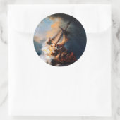 レンブラント – ガリラヤ海の嵐 ラウンドシール (バッグ)