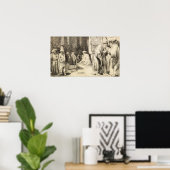 レンブラント – シナゴーグのユダヤ人 ポスター (ホームオフィス)