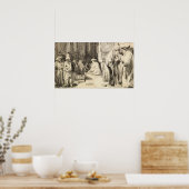 レンブラント – シナゴーグのユダヤ人 ポスター (キッチン)