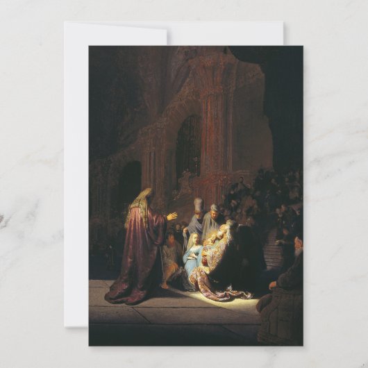 レンブラント – シメオンの賛美歌 カード (正面)