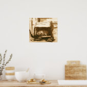 レンブラント – スリーピングウォッチドッグ ポスター (キッチン)