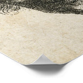 レンブラント – セルフポートレート、ロングブッシー髪1631 ポスター (角)