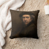 レンブラント・セルフ・ポートレイトとベレー クッション (ブランケット)