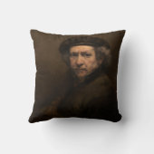 レンブラント・セルフ・ポートレイトとベレー クッション (裏面)