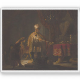 レンブラント – ダニエルとサイラスのイドールベルの前 シール