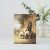 レンブラント：チャリティー・サマリア人 ポストカード (スタンド正面)