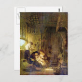 レンブラント・ハルメンスゾーン・ファン・レインによる『聖家族』 ポストカード (正面/裏面)